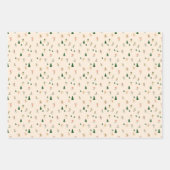 Santa's Reindeer, Alpine Skiers on Holiday, Plaid Geschenkpapier Set (Vorderseite 3)