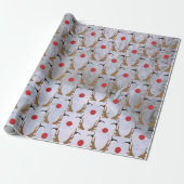 Santas Reindeer Christmas Geschenkpapier (Ungerollt)