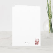 Santa's Reindeer Name List Holiday Christmas Card Karte (Rückseite)
