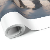 Santa's Reindeer Surprise - A Holiday Whimsy Geschenkpapier (Rolleneckpunkt)