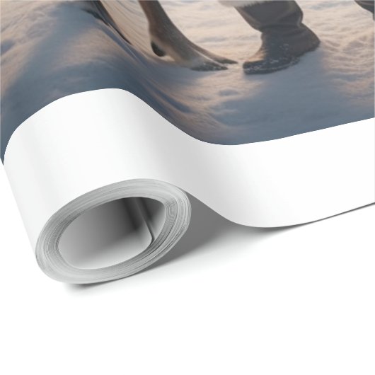 Santa's Reindeer Surprise - A Holiday Whimsy Geschenkpapier (Rolleneckpunkt)