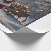 Santa's Reindeer Surprise - A Holiday Whimsy Geschenkpapier (Ecke)