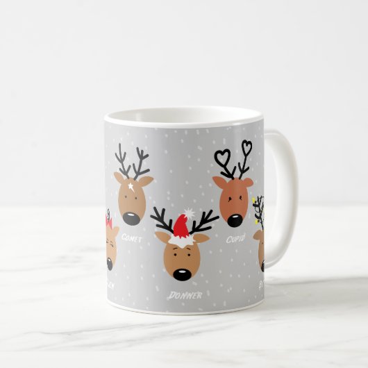 Santas Reindeer Tasse (VorderseiteRechts)