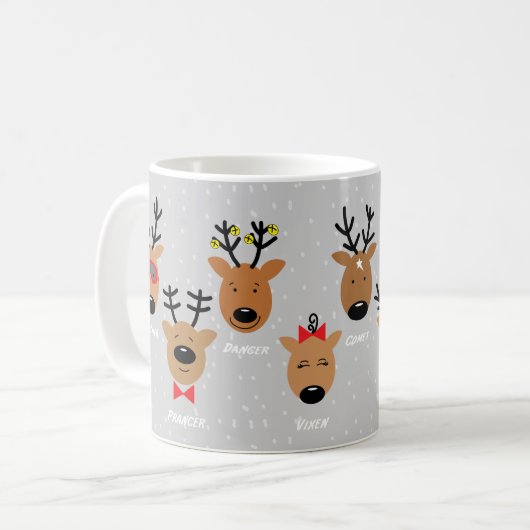 Santas Reindeer Tasse (Vorderseite Links)