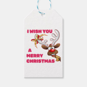 SANTA'S REINDEER WÜNSCHT IHNEN EINEN KLEINEN CHRIS GESCHENKANHÄNGER