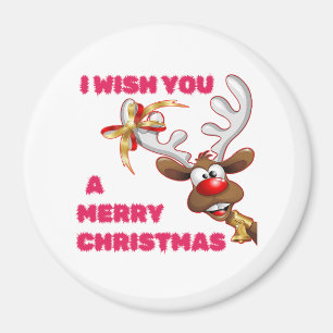 SANTA'S REINDEER WÜNSCHT IHNEN EINEN KLEINEN CHRIS MAGNET