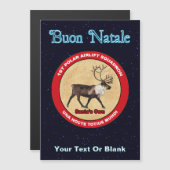 Santa's Rentier Squadron - Buon Natale Magnetkarte (Vorne/Hinten)