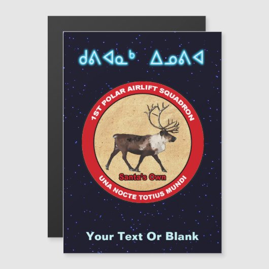 Santa's Rentier Squadron - Kuvianak Innovia Magnetkarte (Vorne/Hinten)