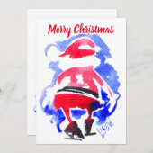 Santa's Retreat #121128 Feiertagskarte (Vorne/Hinten)