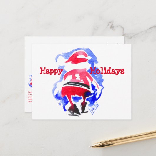 Santa's Retreat #121128 Feiertagspostkarte (Vorderseite/Rückseite Beispiel)