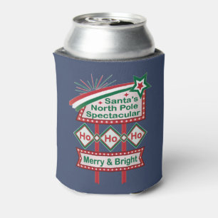 Santas Retro-Marquee – Ho Ho Ho Fröhlich & Hell Dosenkühler