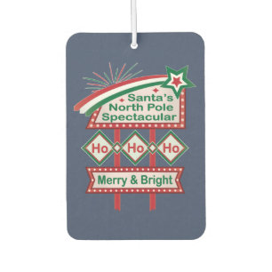 Santa's Retro Marquee - Ho Ho Ho Merry & Bright Autolufterfrischer