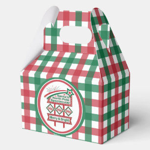 Santas Retro-Marquee – Ho Ho Ho Merry & Bright Geschenkschachtel