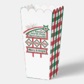 Santa's Retro Marquee - Ho Ho Ho Merry & Bright Geschenkschachtel (Rückseite)