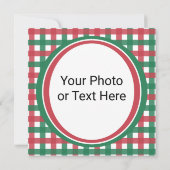 Santa's Retro Marquee - Ho Ho Ho Merry & Bright Karte (Rückseite)