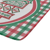 Santa's Retro Marquee - Ho Ho Ho Merry & Bright Schneidebrett (Ecke)