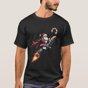 Santa's Rocket Ride: Candy Cane Weihnachtsabenteue T-Shirt