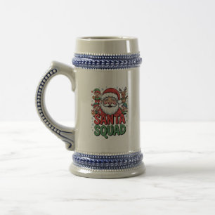 Santas schlechter Einfluss (Lustiger Santa-Trupp) Bierglas