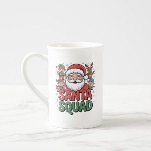 Santas schlechter Einfluss (Lustiger Santa-Trupp) Porzellantasse