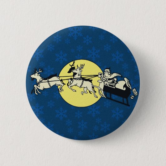 Santas Schlitten Button (Vorderseite)