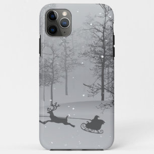 Santa's Schlitten in einem Winterwunderland Case-Mate iPhone Hülle