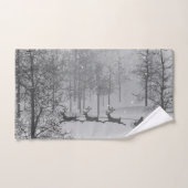 Santa's Schlitten in einem Winterwunderland Handtuch (Handtuch)