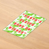 Santas Schlitten läuft auf Wünsche Acryleinladungen (Ablage )