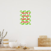 Santa's Schlitten läuft auf Wünsche Poster (Küche)