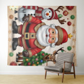 "Santas Schlitten" Wandteppich (Beispiel (Horizontal))