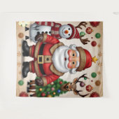 "Santas Schlitten" Wandteppich (Vorderseite (Horizontal))