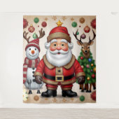 "Santas Schlitten" Wandteppich (Vorderseite)