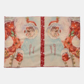 Santas Schlittenfahrt Geschirrtuch (Horizontal)