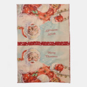 Santas Schlittenfahrt Geschirrtuch (Vertikal)
