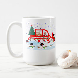 Santas Schneepflug-Schabernack – Die Halle einreiß Kaffeetasse
