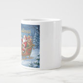 Santas Schneeschlittenfahrt Jumbo-Tasse (Rechts)