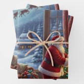 Santa's Silent Night Geschenkpapier Set (Beispiel)