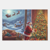 Santa's Silent Night Geschenkpapier Set (Vorderseite)