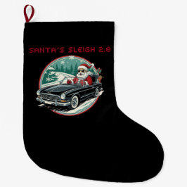 Santa's Sleigh 2.0 Christmas Stocking Großer Weihnachtsstrumpf