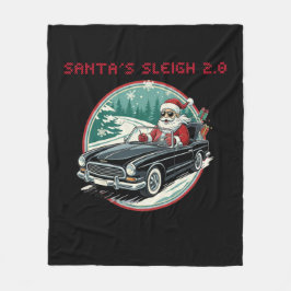 Santa's Sleigh 2.0 Fleece Blanket