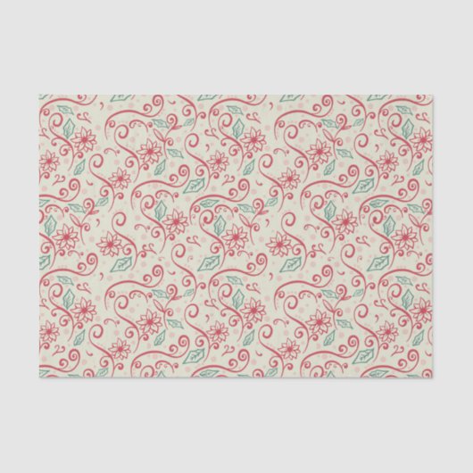 Santas Sleigh Cutout Blüh Seidenpapier (Vorderseite)