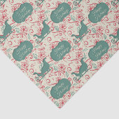 Santas Sleigh Cutout Happy Holidays Blüh Seidenpapier (Ausschnitt)