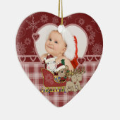 Santa's Sleigh Keepake Foto Ornament (Rechts)