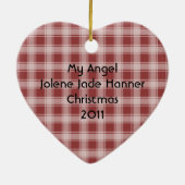 Santa's Sleigh Keepake Foto Ornament (Hinten)