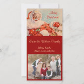 Santas Sleigh Ride Fotokarte Feiertagskarte (Vorderseite)