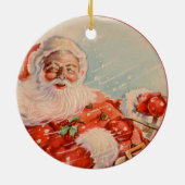 Santas Sleigh Ride Keramik Ornament (Hinten)