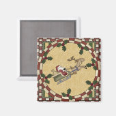 Santa's Sleigh Ride Magnet (Vorderseite/Rückseite)
