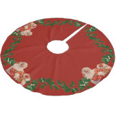 Santas Sleigh Ride Polyester Weihnachtsbaumdecke (Schrägansicht)