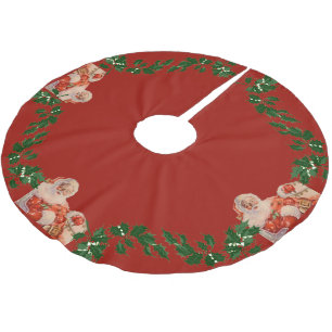 Santas Sleigh Ride Polyester Weihnachtsbaumdecke