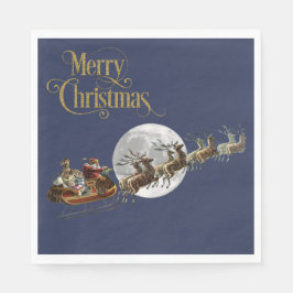 Santa's Sleigh Ride Serviette