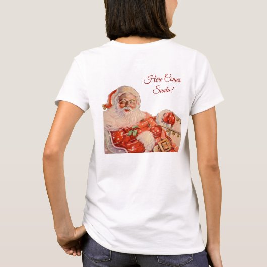 Santas Sleigh Ride T-Shirt (Rückseite)